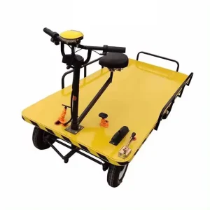 Hot Selling Flatbed Cargo Heavy Duty Electric Platform Trolley /Ride on Electric Trolley