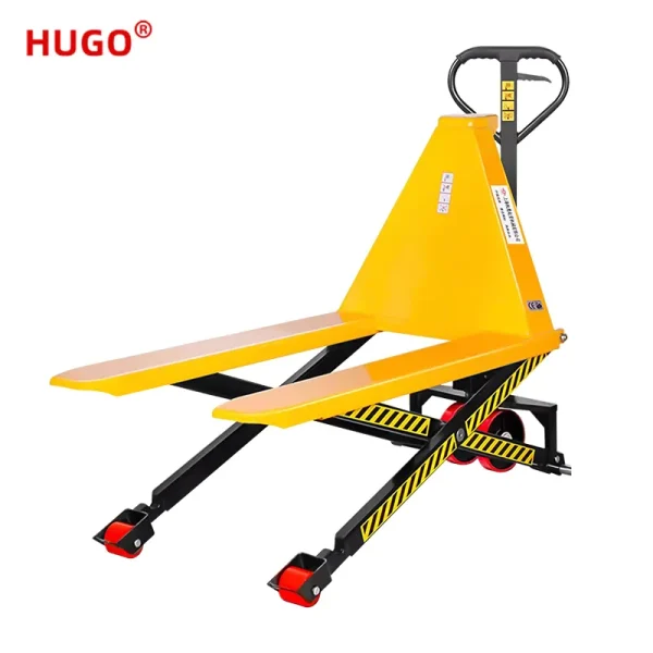 Low Price 1ton 500kg Manual High Lift Hand Scissor Lift Pallet Truck - Image 3